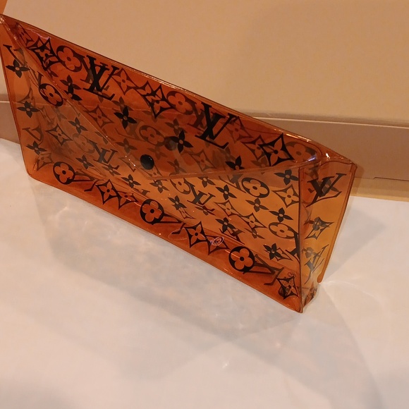 Louis Vuitton PVC Translucent Orange Monogram Envelope Pouch - Picture 6 of 13